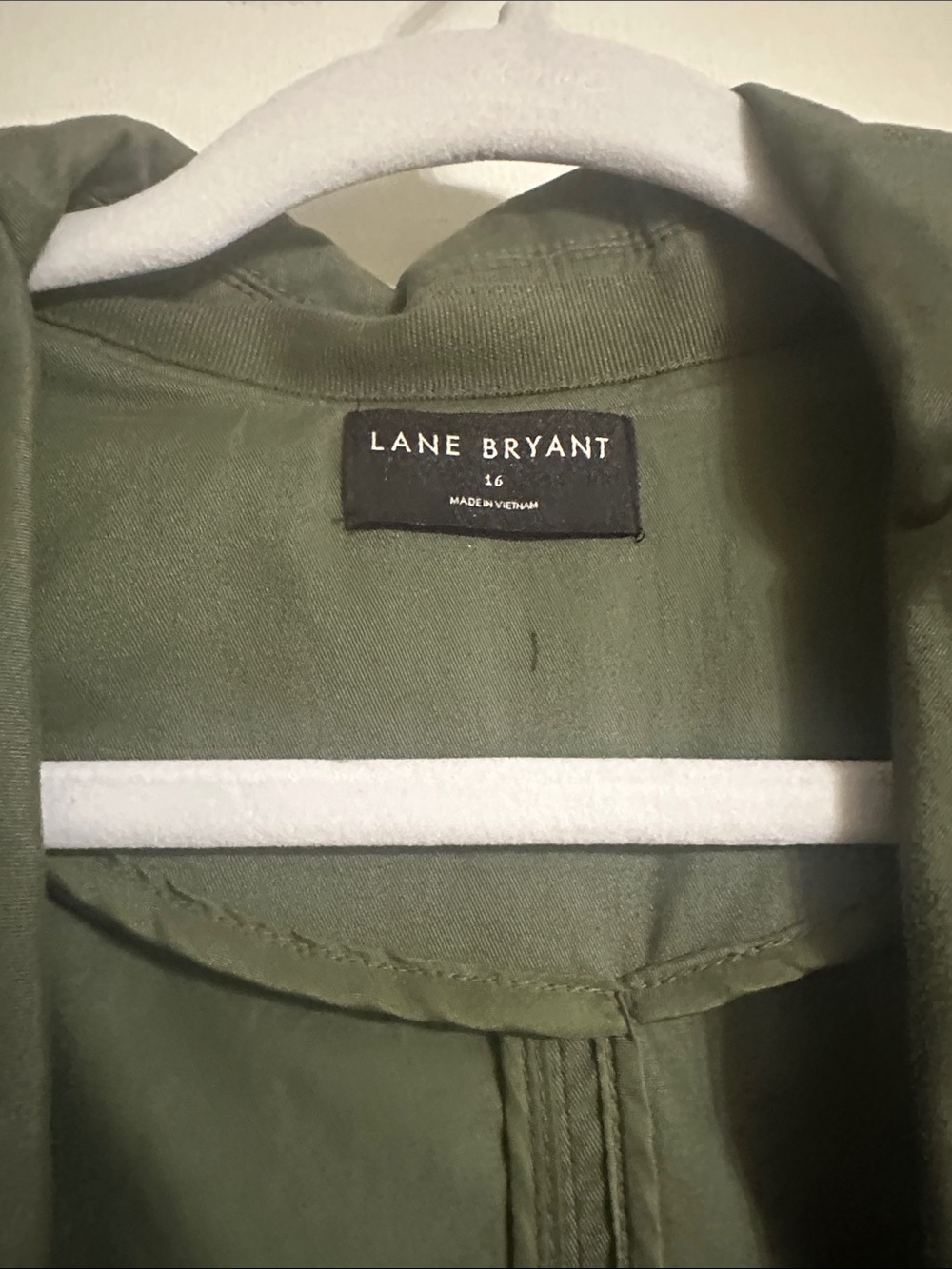 Lane Bryant Olive Blazer Jacket - Single Button Tailored - Picture 2 of 3